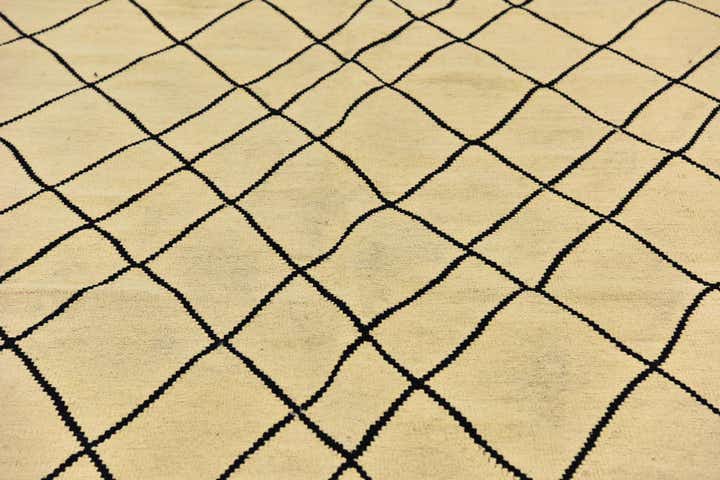 6' 3 x 7' 9 Hand Woven Kilim Modern Wool Rug