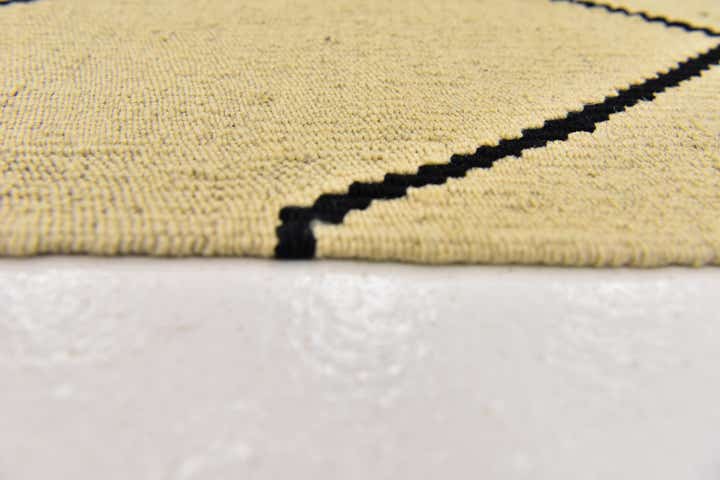 6' 3 x 7' 9 Hand Woven Kilim Modern Wool Rug