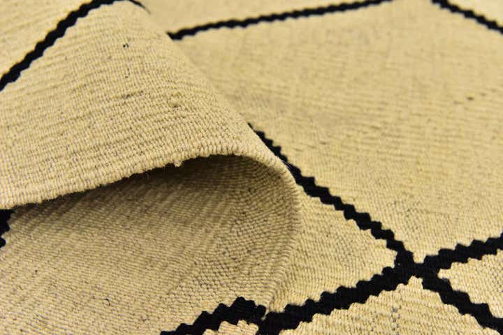 6' 3 x 7' 9 Hand Woven Kilim Modern Wool Rug