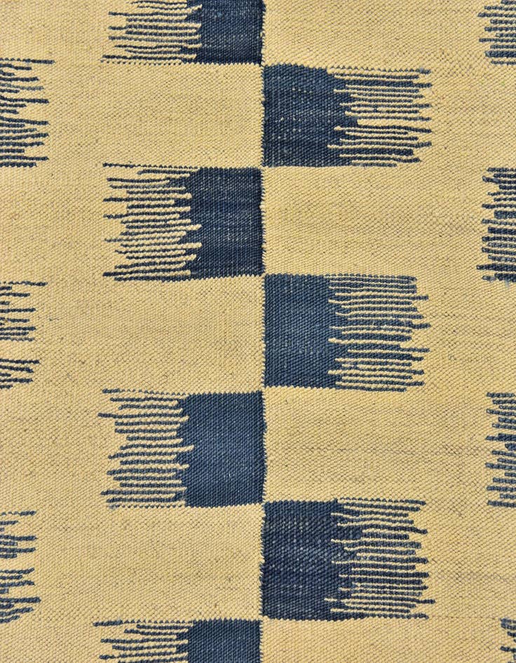 Detail image of 6' x 7' 10 Hand Woven Kilim Modern Wool Rug