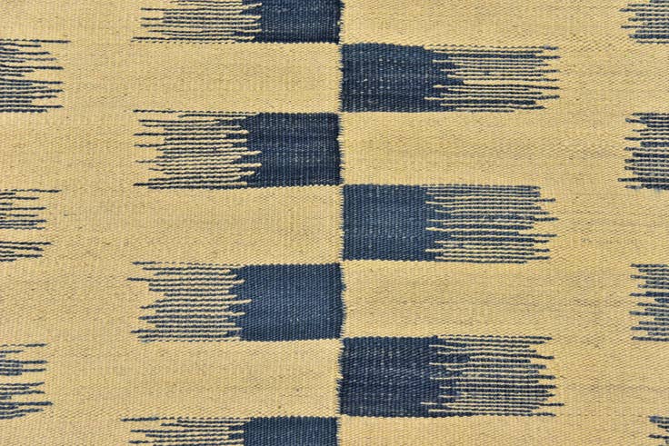 Detail image of 6' x 7' 10 Hand Woven Kilim Modern Wool Rug