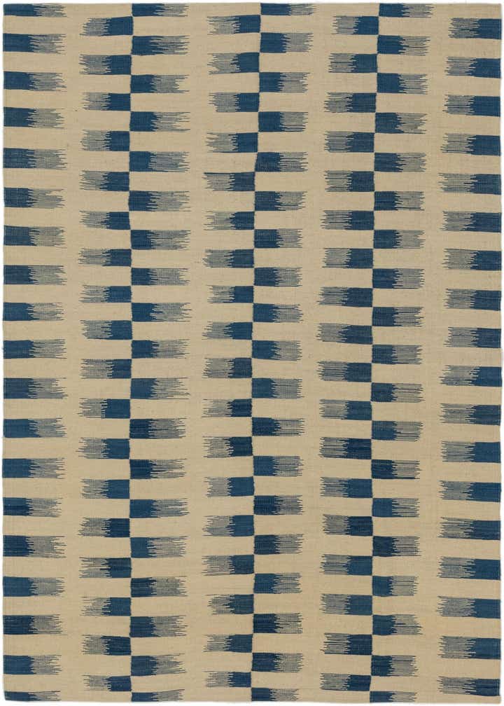 6' x 7' 10 Hand Woven Kilim Modern Wool Rug