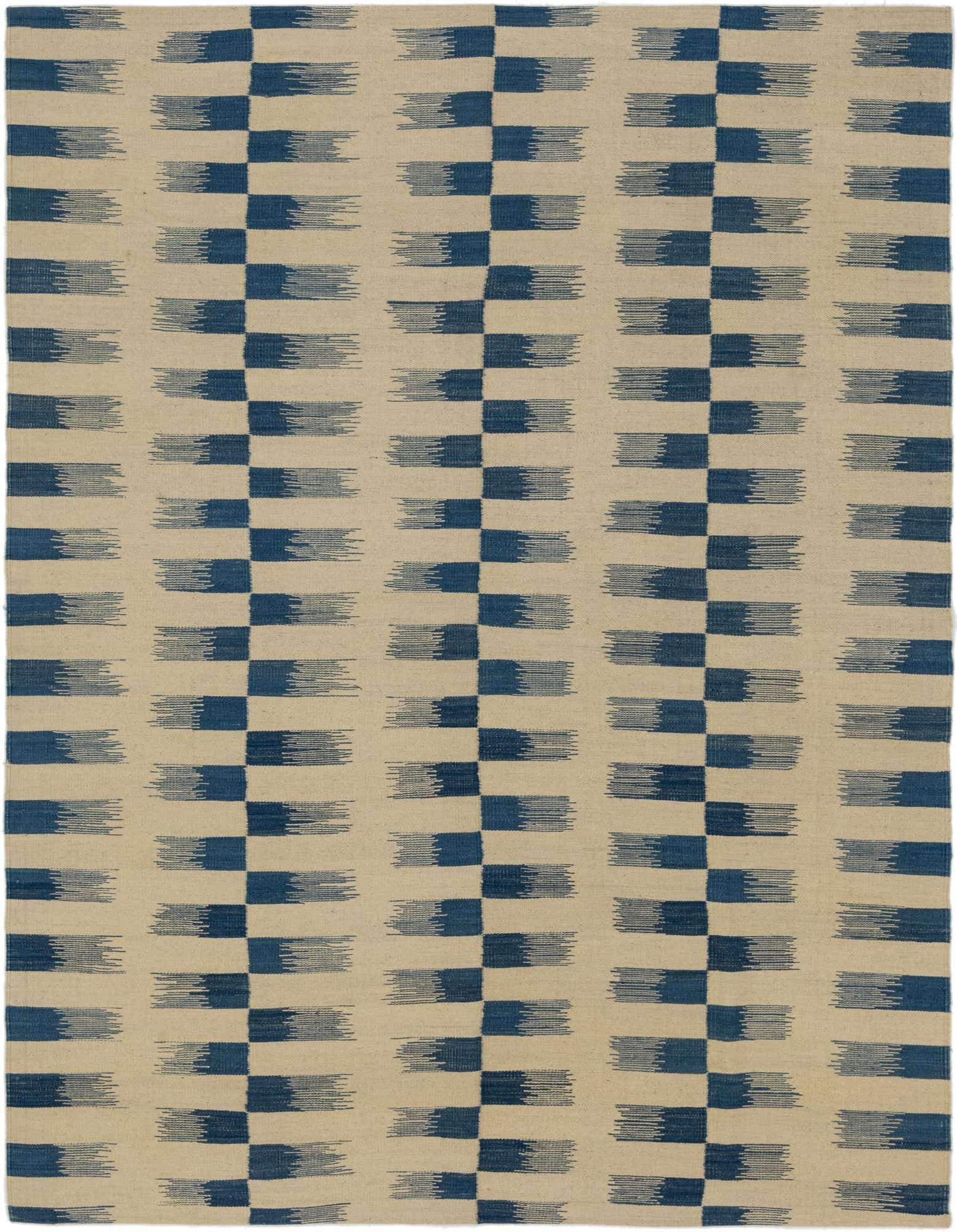 6' x 7' 10 Hand Woven Kilim Modern Wool Rug