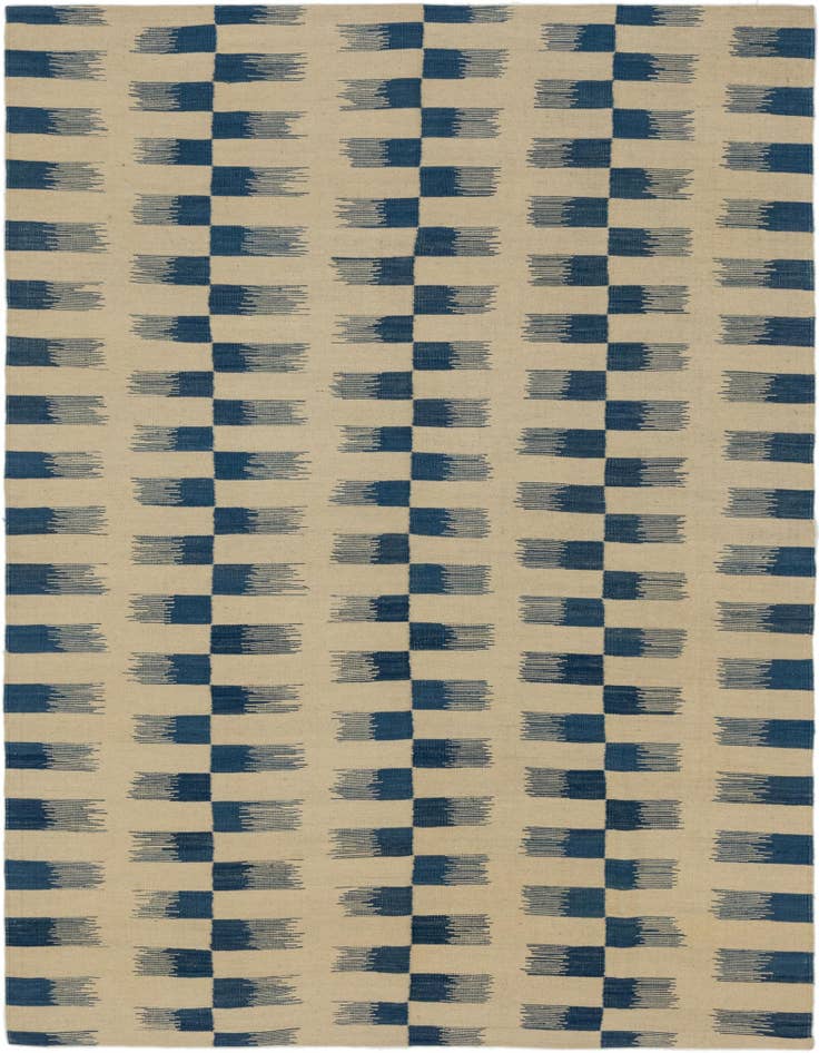 Detail image of 6' x 7' 10 Hand Woven Kilim Modern Wool Rug