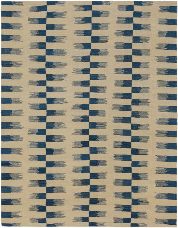 Detail image of 6' x 7' 10 Hand Woven Kilim Modern Wool Rug