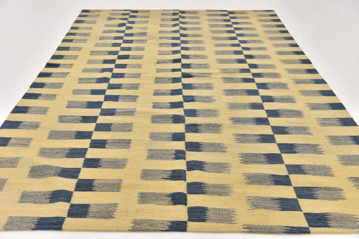 6' x 7' 8 Hand Woven Kilim Modern Wool Rug