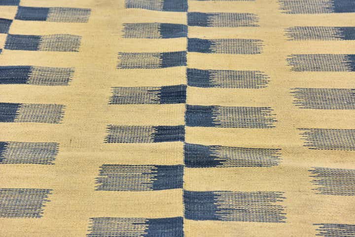 6' x 7' 8 Hand Woven Kilim Modern Wool Rug