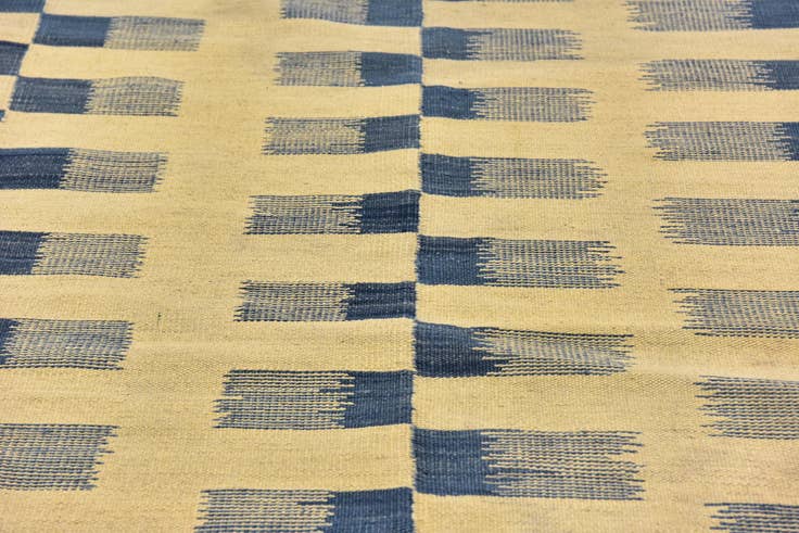 Detail image of 6' x 7' 8 Hand Woven Kilim Modern Wool Rug