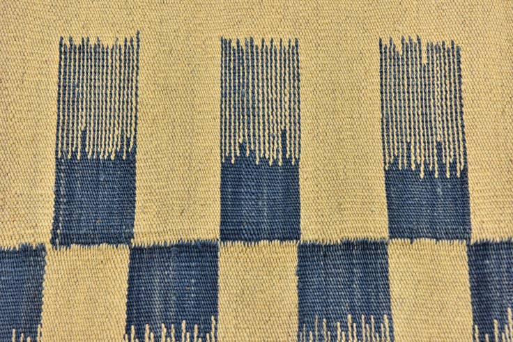 Detail image of 6' x 7' 8 Hand Woven Kilim Modern Wool Rug