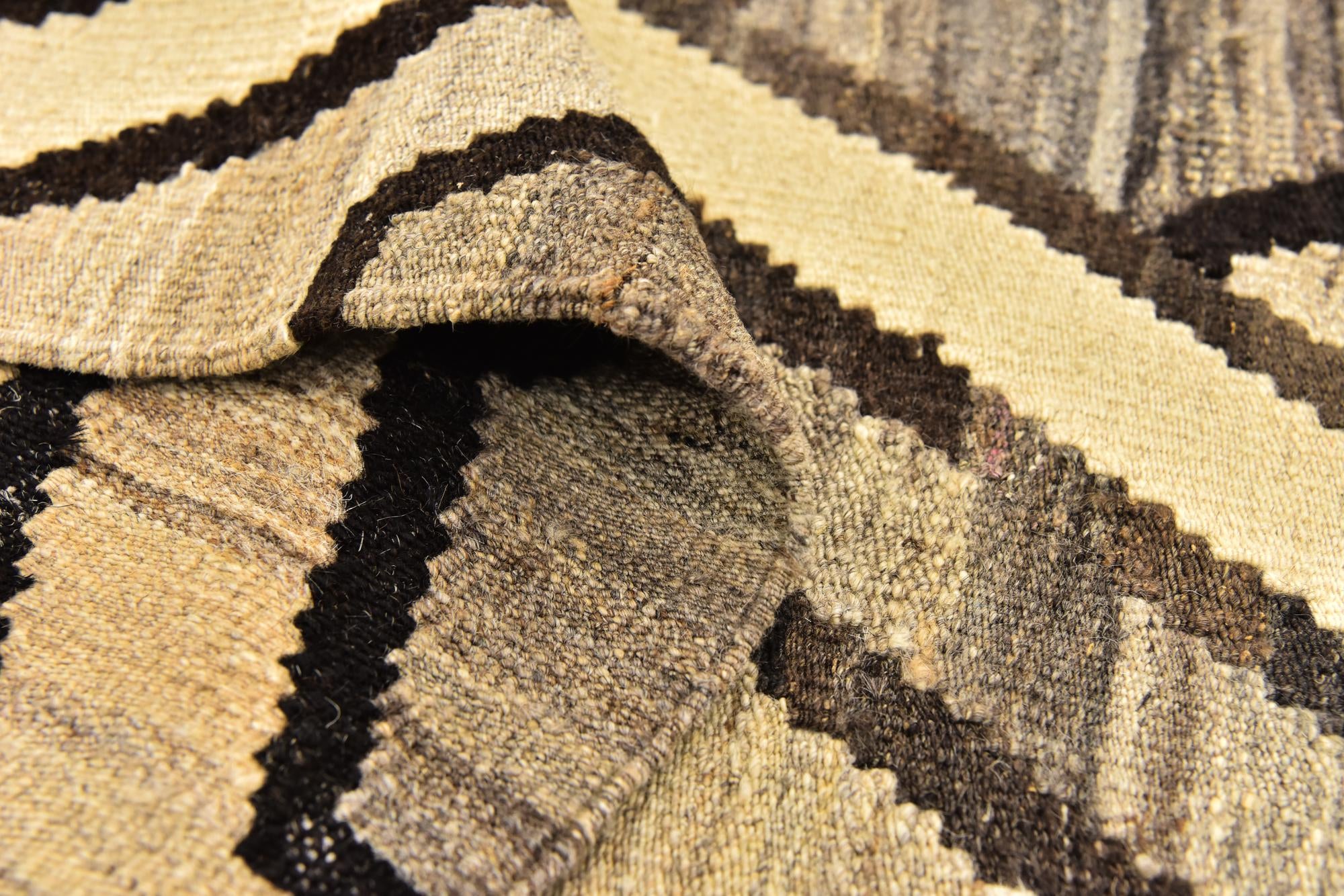 6' x 7' 7 Hand Woven Kilim Modern Wool Rug