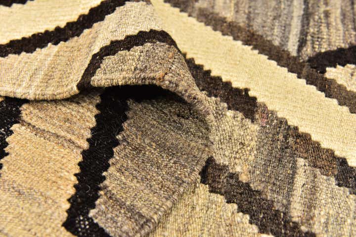 6' x 7' 7 Hand Woven Kilim Modern Wool Rug
