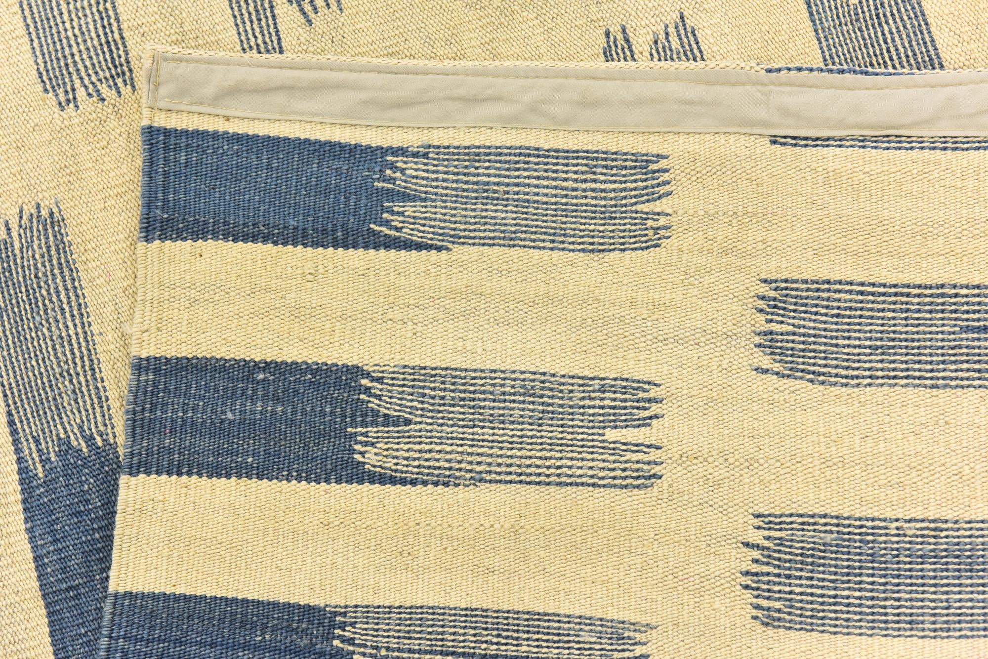 8' 4 x 11' Hand Woven Kilim Modern Wool Rug