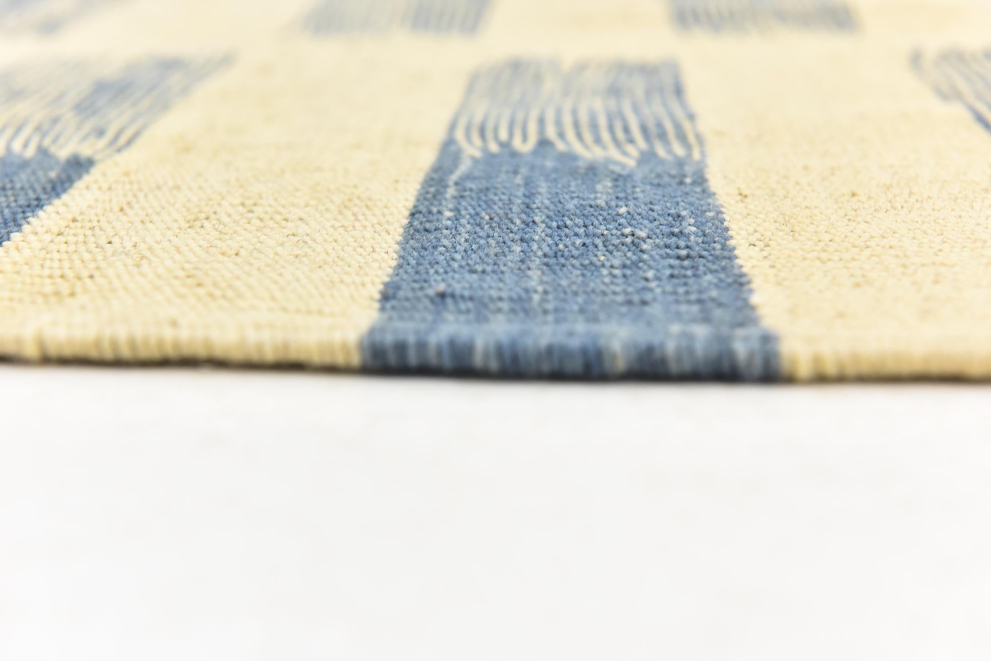8' 4 x 11' Hand Woven Kilim Modern Wool Rug