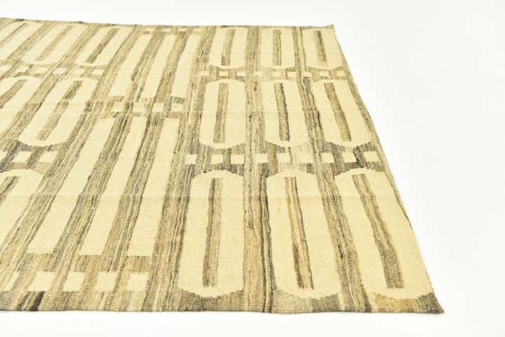 5' 10 x 7' 9 Hand Woven Kilim Modern Wool Rug