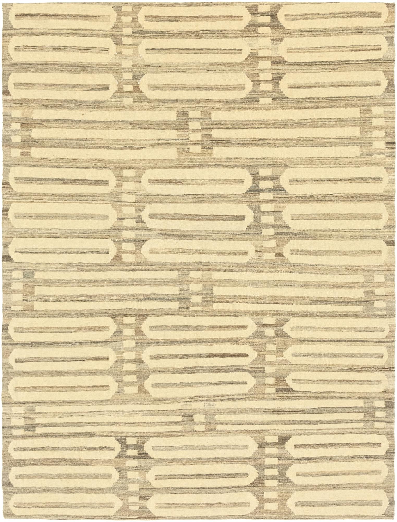 5' 10 x 7' 9 Hand Woven Kilim Modern Wool Rug