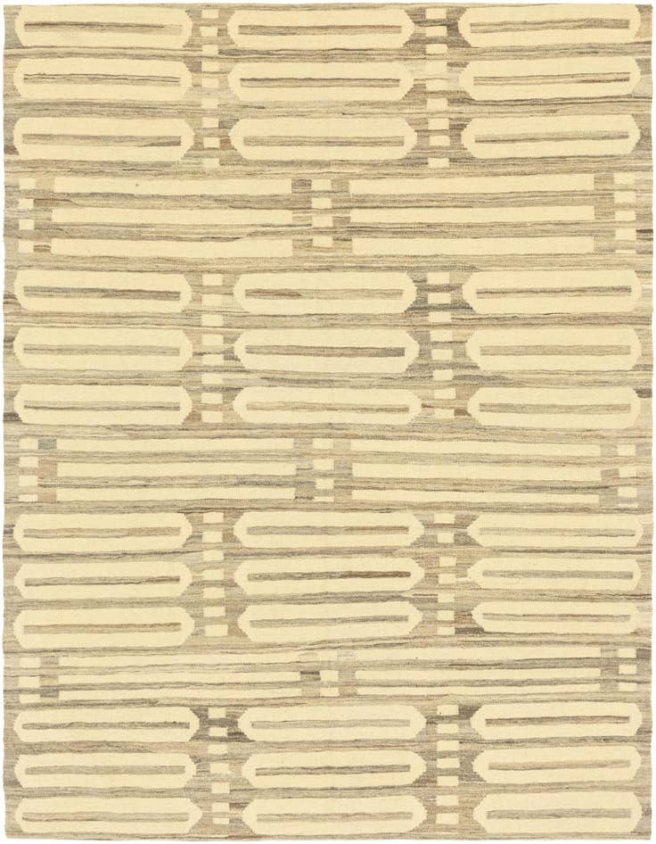 Detail image of 5' 10 x 7' 9 Hand Woven Kilim Modern Wool Rug