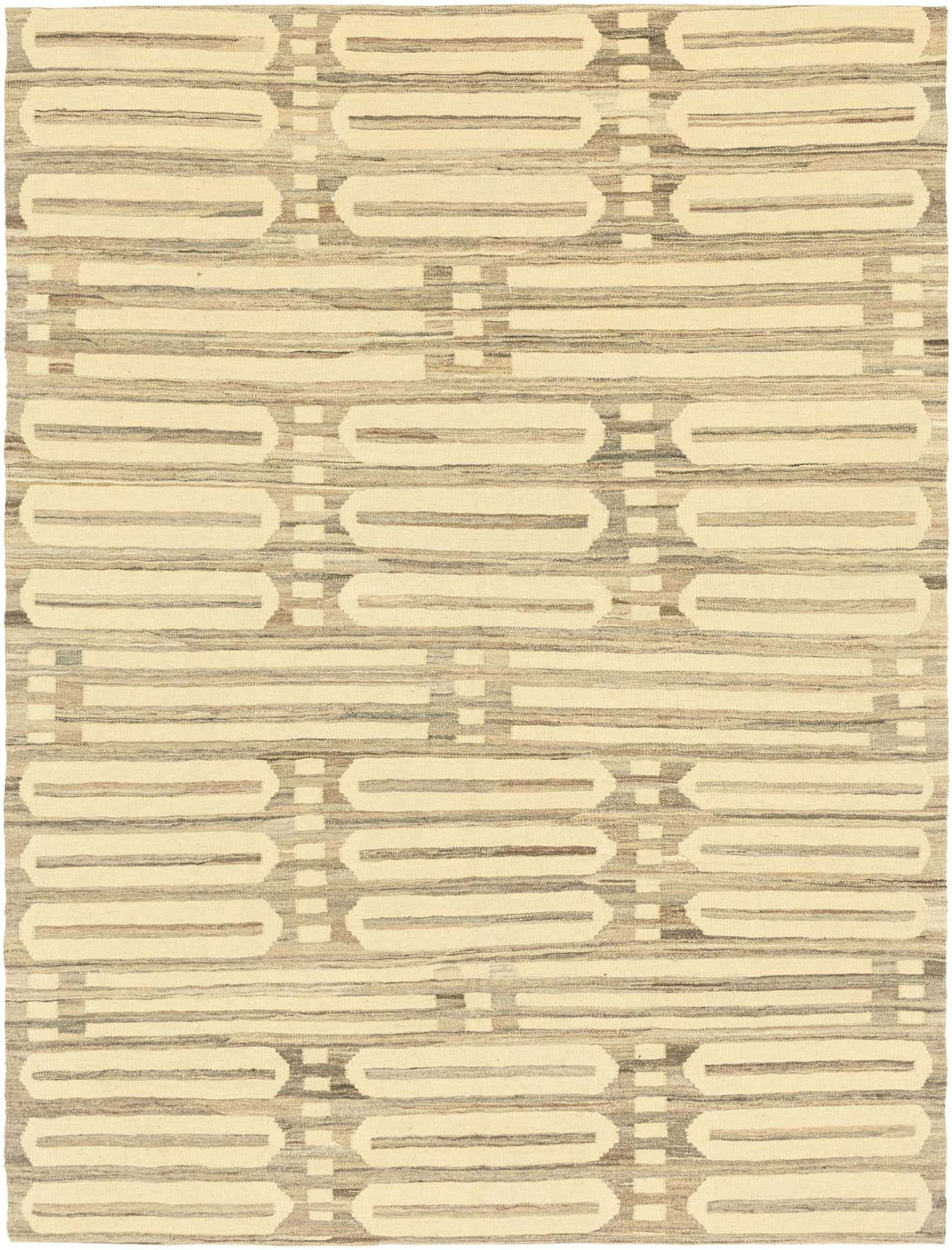 5' 10 x 7' 9 Hand Woven Kilim Modern Wool Rug