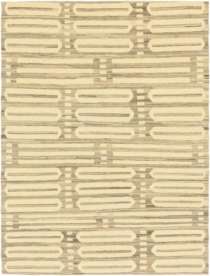 Detail image of 5' 10 x 7' 9 Hand Woven Kilim Modern Wool Rug
