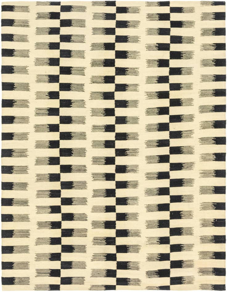 Detail image of 6' 2 x 7' 10 Hand Woven Kilim Modern Wool Rug