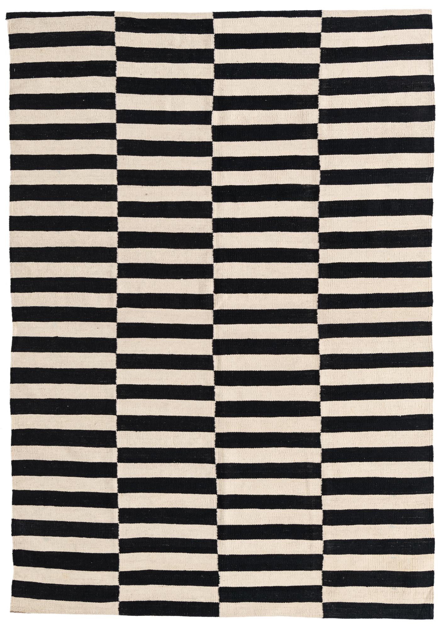 5' 5 x 7' 9 Hand Woven Kilim Modern Wool Rug