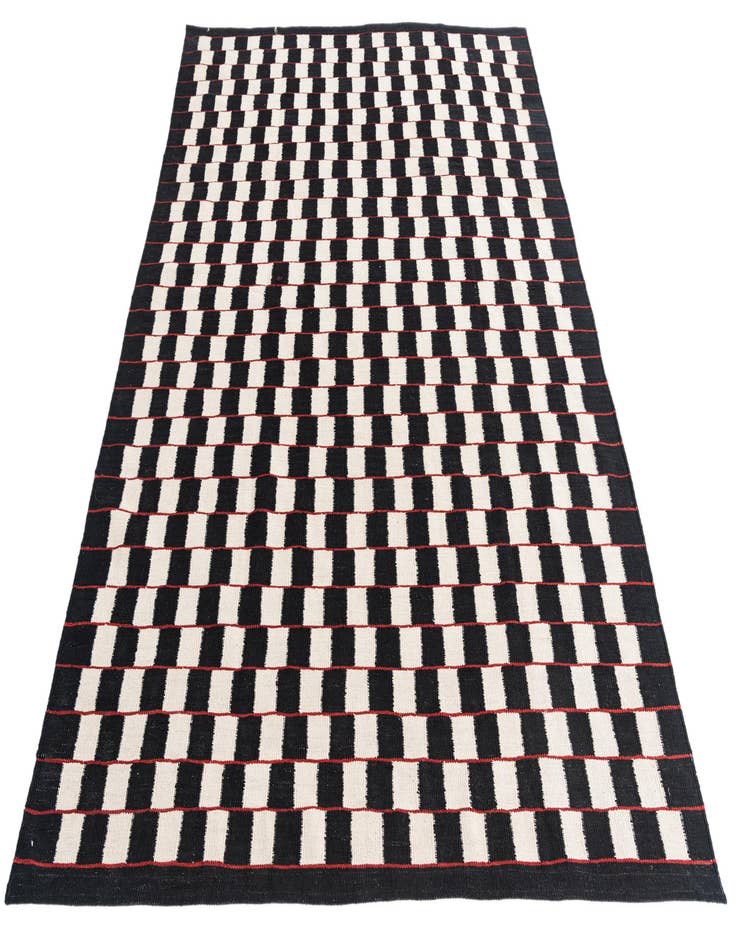 Detail image of 5' 9 x 7' 8  Hand Woven Kilim Modern Wool Rug