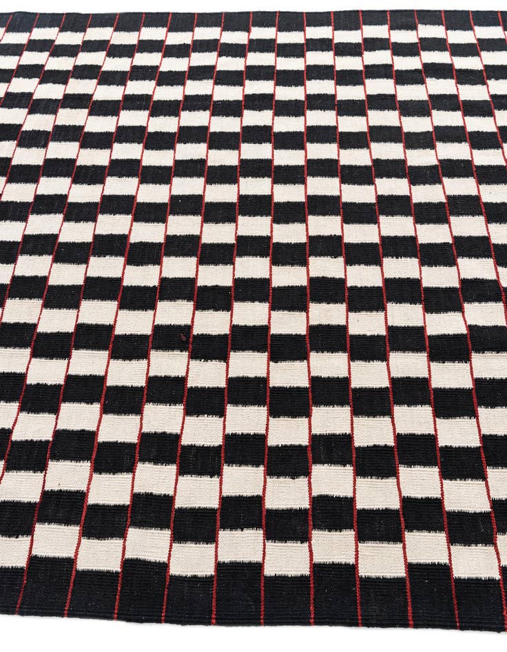 Detail image of 5' 9 x 7' 8  Hand Woven Kilim Modern Wool Rug