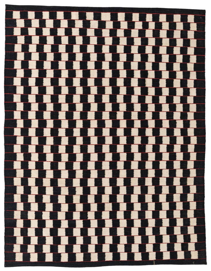 Detail image of 5' 9 x 7' 8 Hand Woven Kilim Modern Wool Rug
