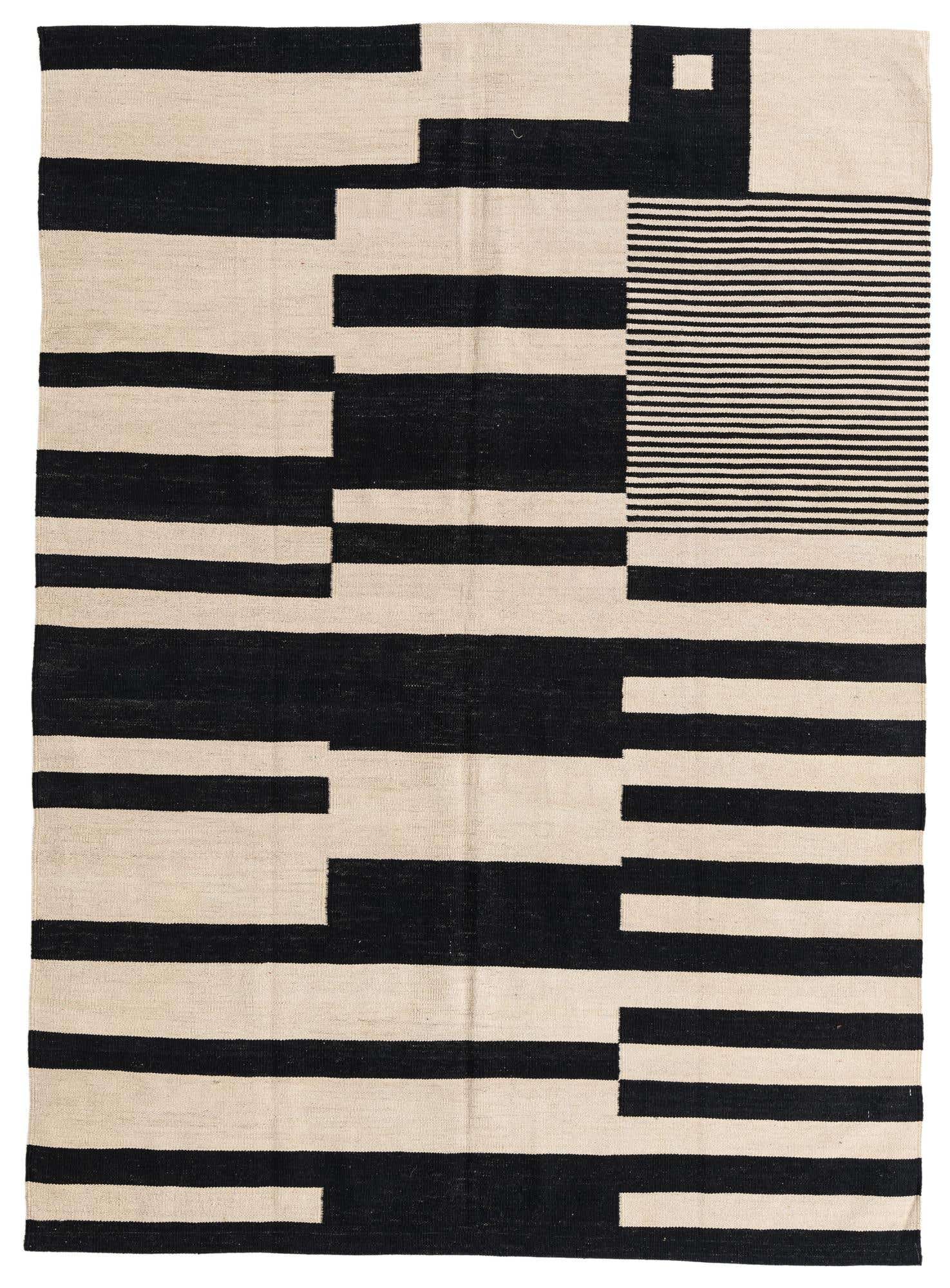 5' 8 x 7' 10 Hand Woven Kilim Modern Wool Rug