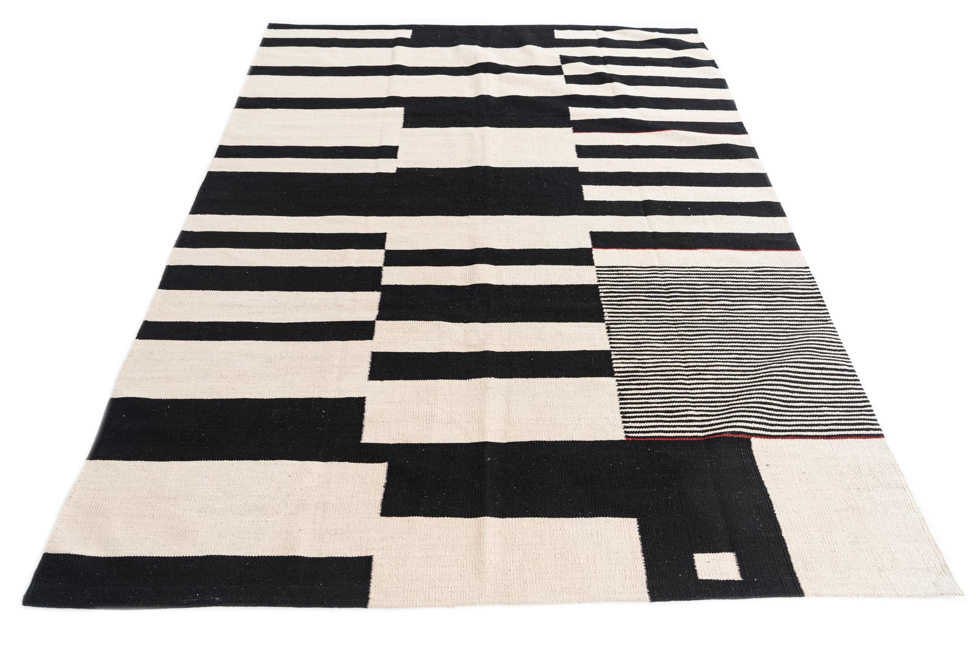 175cm x 235cm Tejido a mano Kilim Modern Alfombra Lana