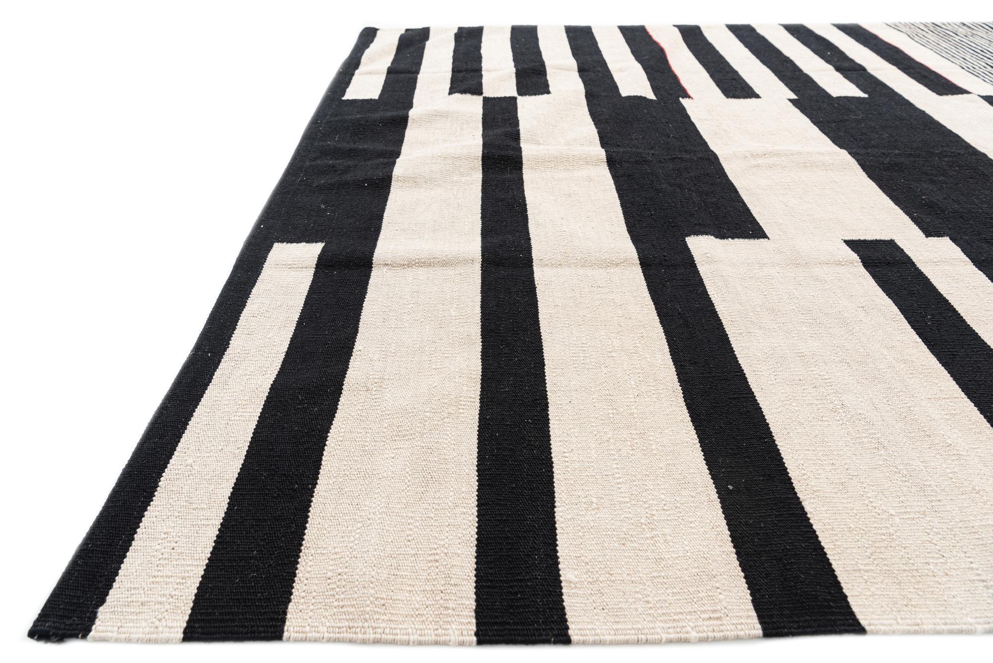 175cm x 235cm Tejido a mano Kilim Modern Alfombra Lana