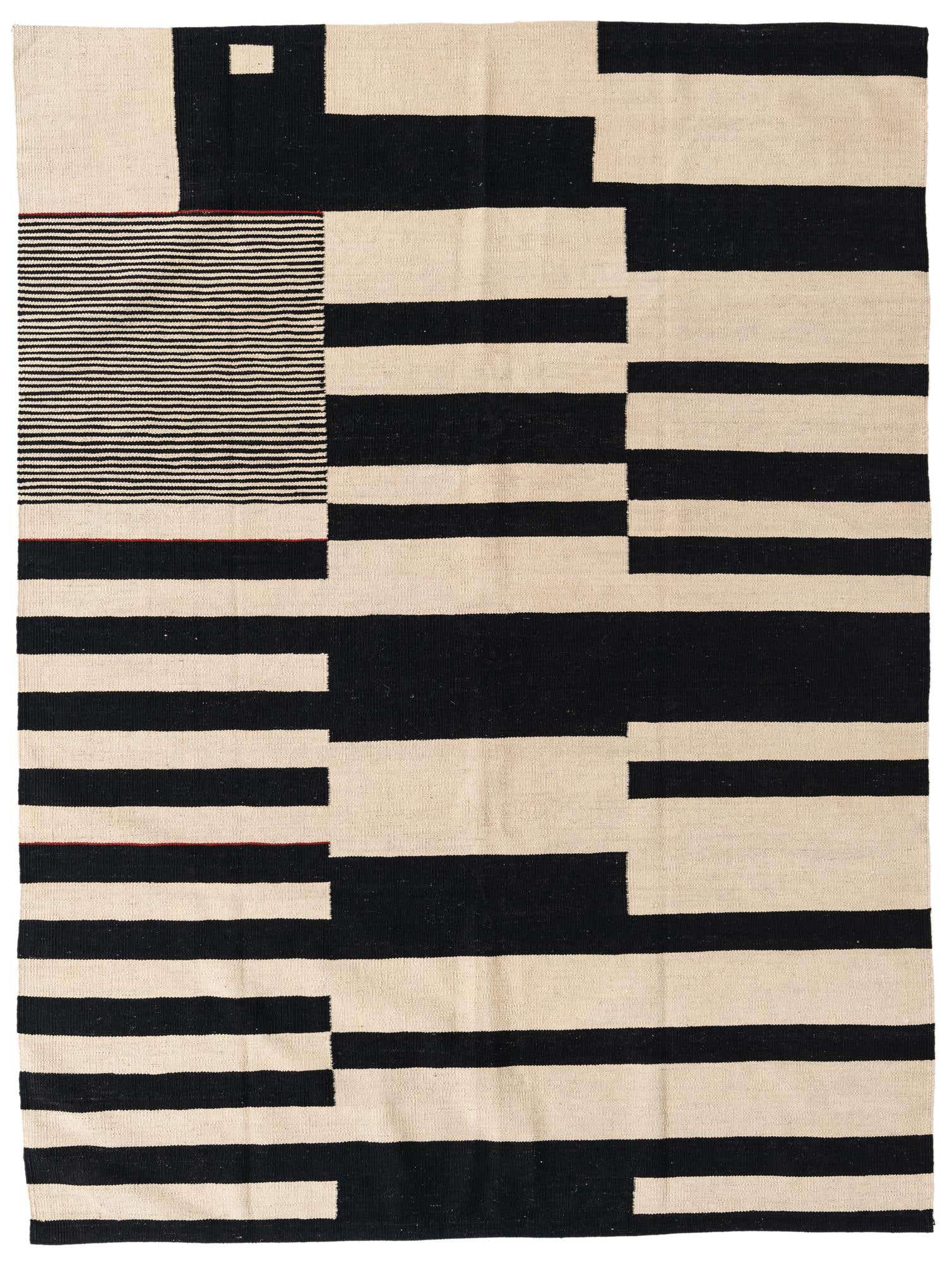 5' 9 x 7' 8 Hand Woven Kilim Modern Wool Rug