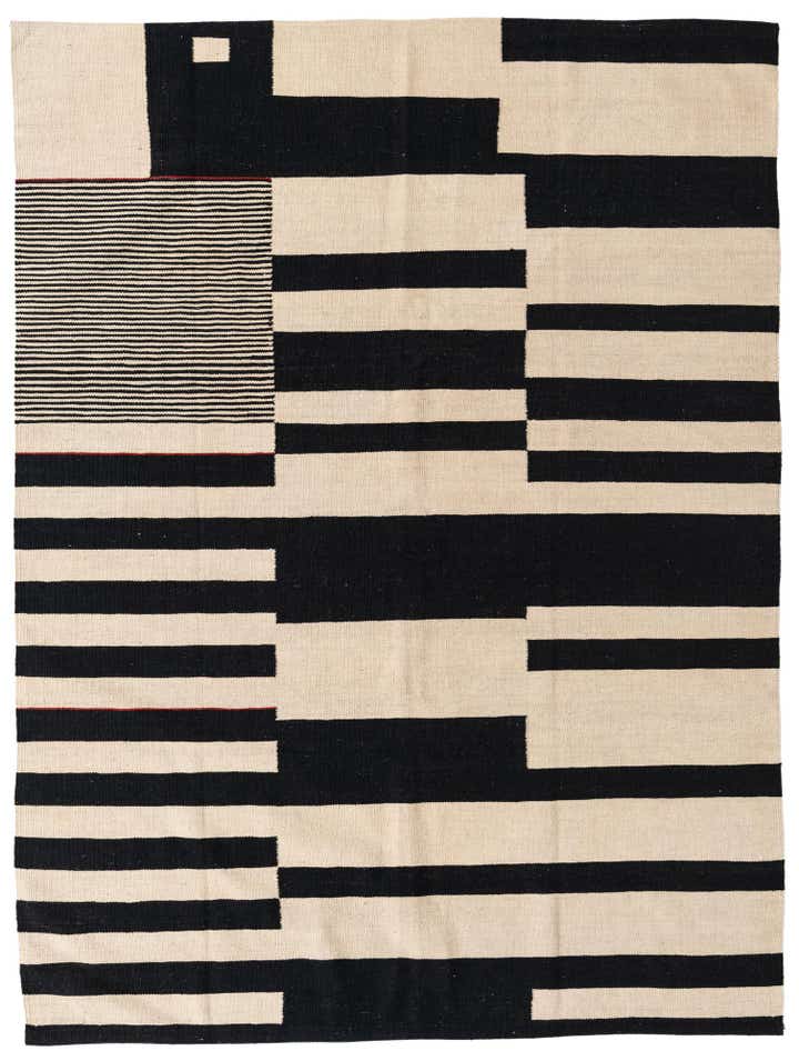 5' 9 x 7' 8 Hand Woven Kilim Modern Wool Rug