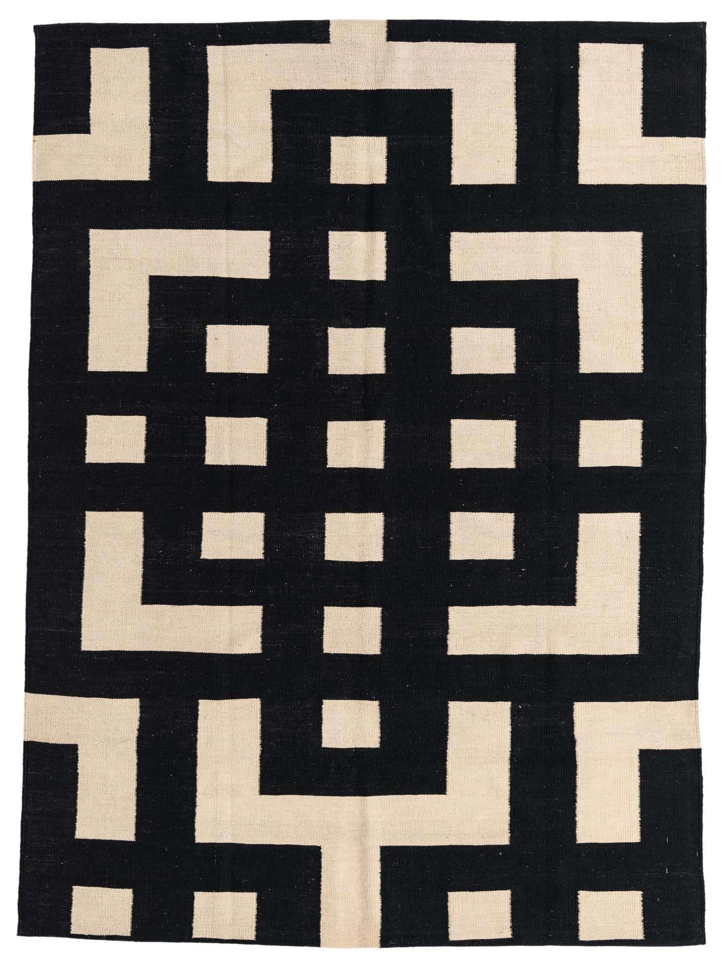 5' 9 x 7' 10 Hand Woven Kilim Modern Wool Rug