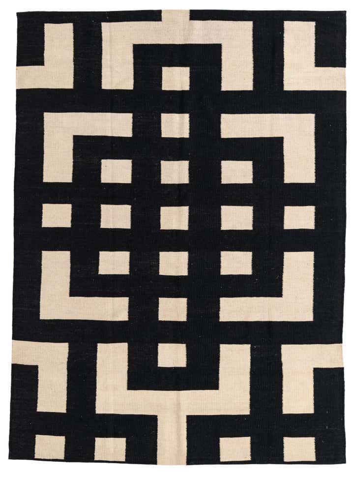5' 9 x 7' 10 Hand Woven Kilim Modern Wool Rug