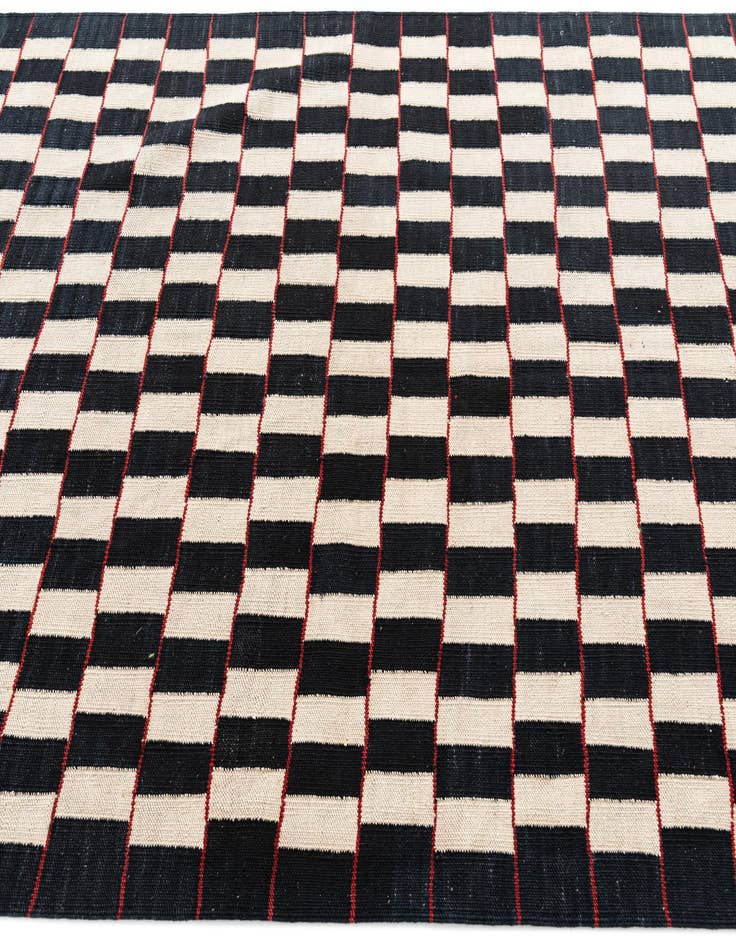 Detail image of 5' x 6' 3  Hand Woven Kilim Modern Wool Rug