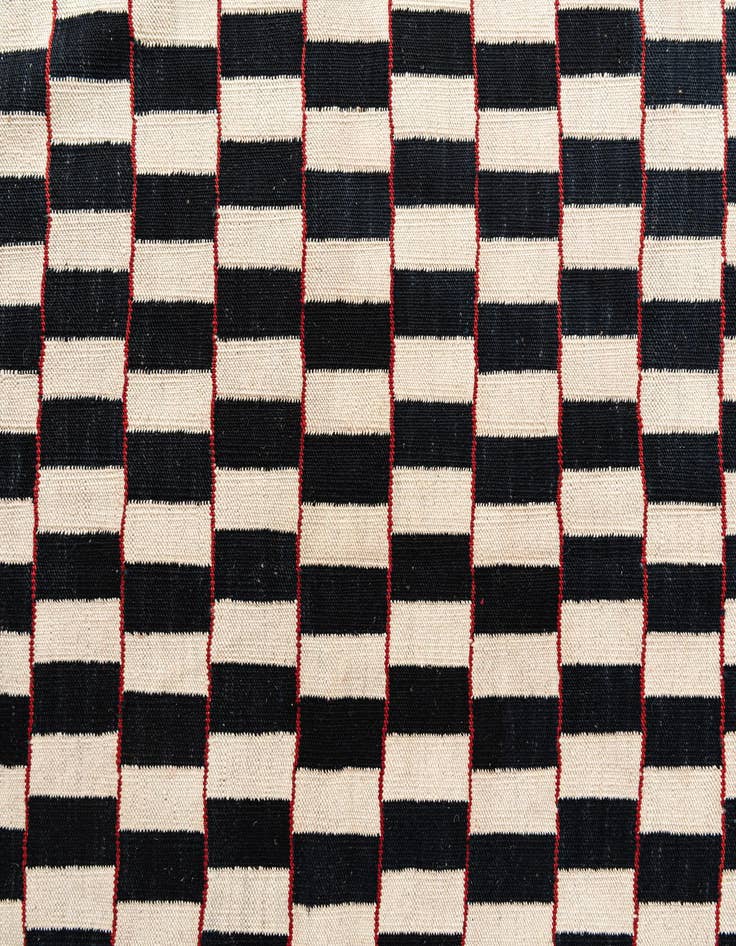 Detail image of 5' x 6' 3  Hand Woven Kilim Modern Wool Rug