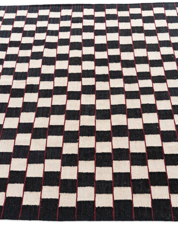 Detail image of 5' x 6' 4  Hand Woven Kilim Modern Wool Rug