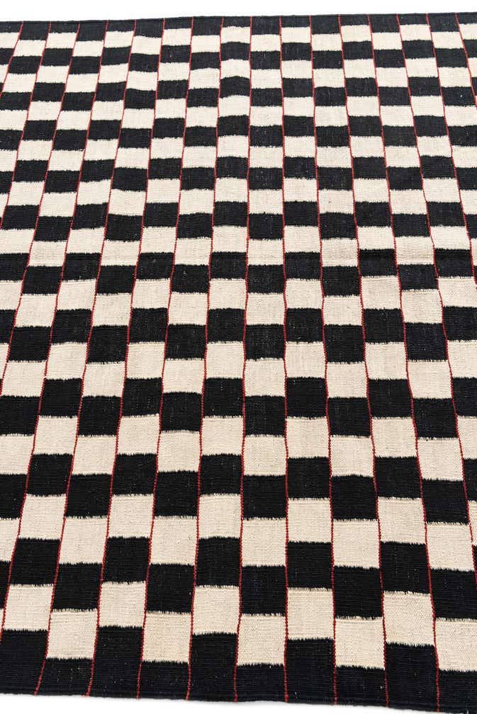 5' 2 x 6' 3 Hand Woven Kilim Modern Wool Rug