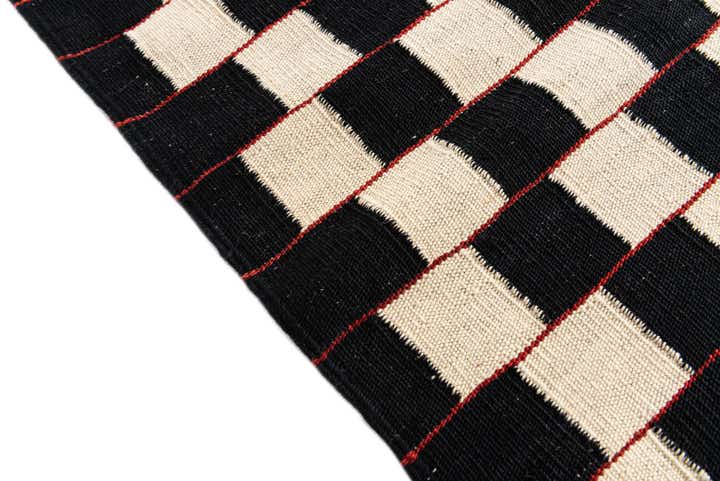 5' 2 x 6' 3 Hand Woven Kilim Modern Wool Rug