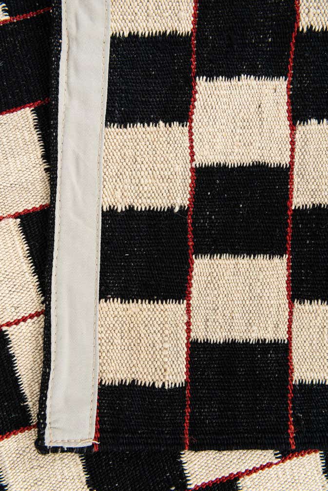 5' 2 x 6' 3 Hand Woven Kilim Modern Wool Rug