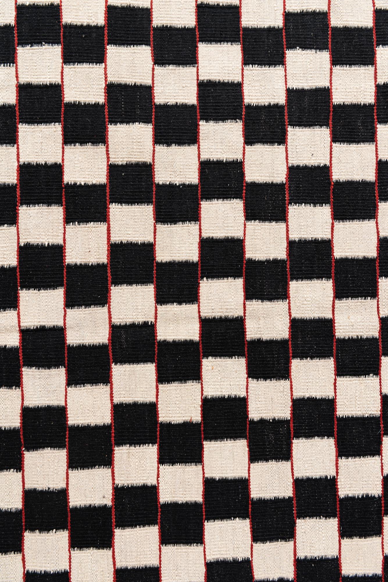 5' x 6' 4 Hand Woven Kilim Modern Wool Rug