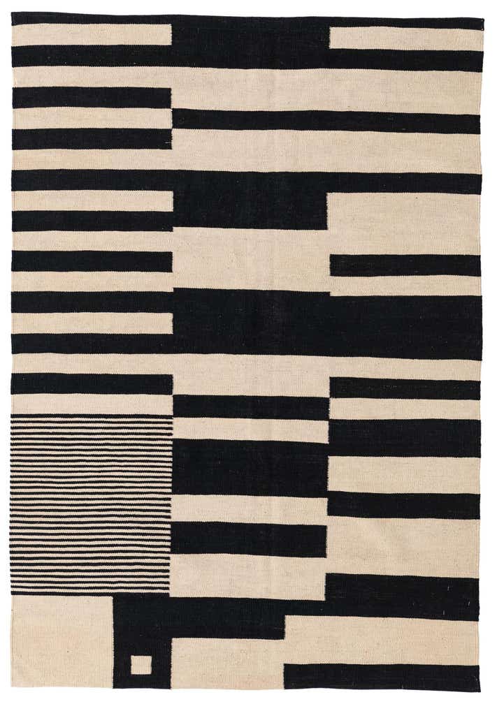 4' 9 x 6' 9 Hand Woven Kilim Modern Wool Rug