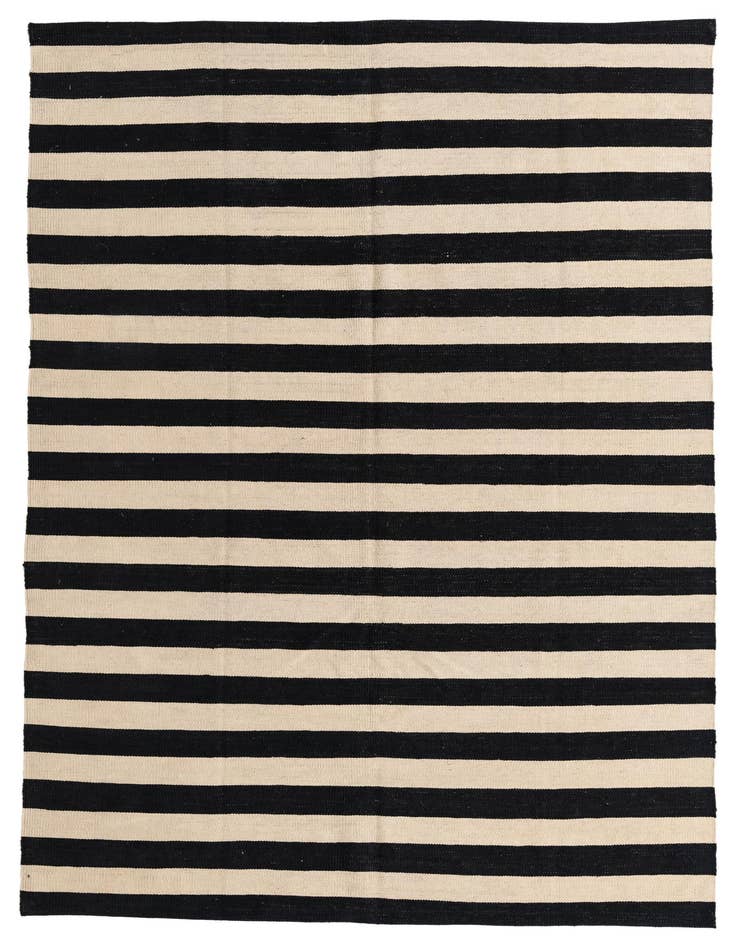 Detail image of 5' 6 x 8' 1 Hand Woven Kilim Modern Wool Rug