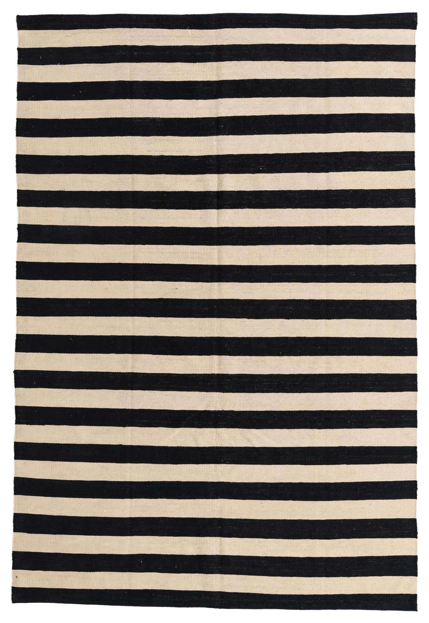 5' 6 x 8' 1 Hand Woven Kilim Modern Wool Rug