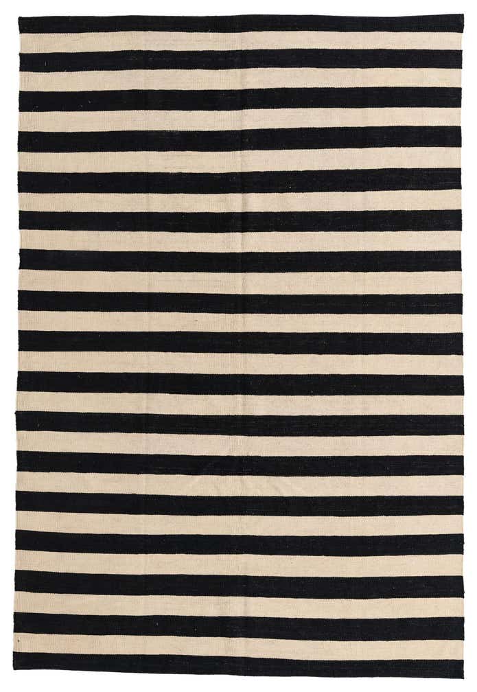 5' 6 x 8' 1 Hand Woven Kilim Modern Wool Rug