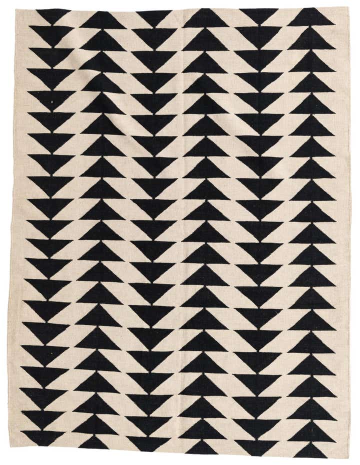 5' 9 x 7' 6 Hand Woven Kilim Modern Wool Rug