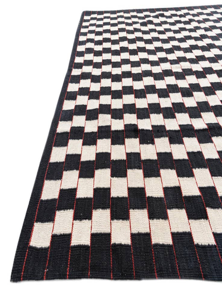 Detail image of 5' 8 x 7' 8  Hand Woven Kilim Modern Wool Rug