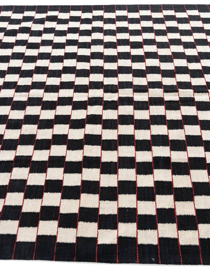 Detail image of 5' 8 x 7' 8  Hand Woven Kilim Modern Wool Rug