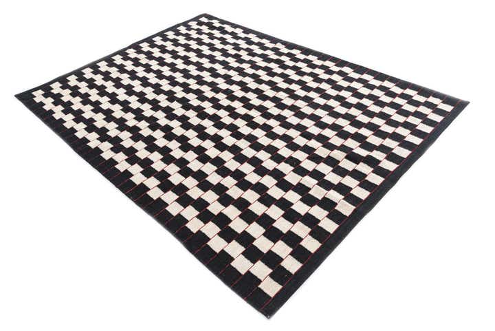 5' 9 x 7' 8 Hand Woven Kilim Modern Wool Rug