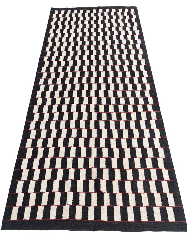 Detail image of 5' 9 x 7' 8  Hand Woven Kilim Modern Wool Rug